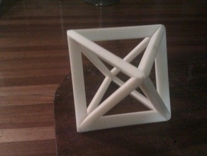 octohedron math art 3d print model - Mito3D