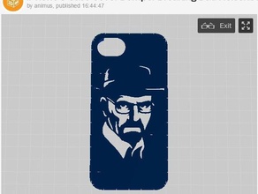 iphone 5 case cover bumper breaking bad heisenberg walter white accessories customized 3d print model - Mito3D