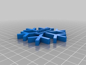 snowflake gran 3d print model - Mito3D