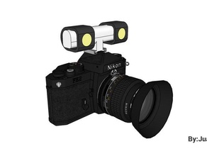 lamp holder hot shoe Kamera - Blitzschuh Laterne 3d print model - Mito3D