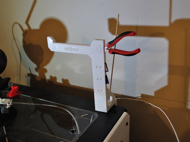 porte bobine witbox Imprimante 3d accessoires filamentchallenge loader 3D print model - Mito3D