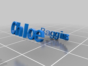 chloe los anillos personalizado 3d print model - Mito3D