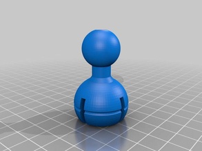 large popit connecter parts neck weak point have stiffened lower endbut you may decide needs more go work progress 3d print model - Mito3D
