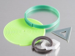 customizable spiral generator accessories archimedean bracelet customizer keyring openscad paperclip parametric 3d print model - Mito3D