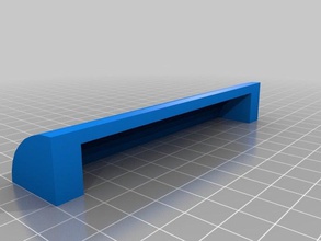 curved dresser handle decor 3d print model - Mito3D