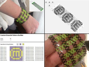 personalizável arames pulseira jóias artística malha personalizador de sistemas desafio wearable 3d print model - Mito3D