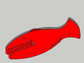 clothespin balık mutfak ve yemek biscuit bisküvi köpekbalığı 3d print model - Mito3D
