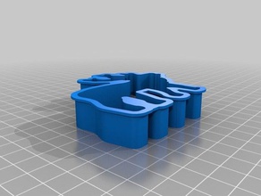 los renos del cortador de la galleta cocina y comedor cookiecutter galletas 3d print model - Mito3D