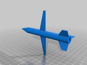 deployable wing rocket vehicles osu spacecraft 3d print model - Mito3D