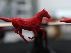 ponytrope mecânico de brinquedos animação o cavalo muybridge zoetrope 3d print model - Mito3D
