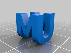teste letra de escultura esculturas personalizado 3d print model - Mito3D
