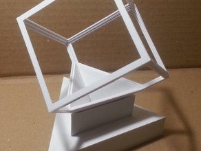 mesa de cubo terrario la oficina escritorio 3d print model - Mito3D