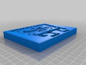 normal sponge 2d art customized 3d print model - Mito3D