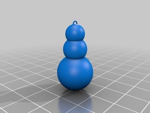 my grasshopper trials2 parametric snowmans toy & game accessories christmas snowman 3d print model - Mito3D