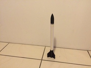 Papier-Rakete Flossen Nase Kegel lernen pädagogisches Spielzeug Rakete 3d print model - Mito3D