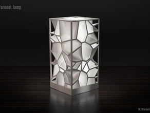 voronoi lamba ev dekorasyonu ışık aydınlatma 3d print model - Mito3D