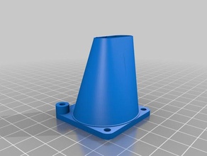 printrbot 1405 fan kefen hava akış kılavuzu basit 3d yazıcı parçaları 3d print model - Mito3D