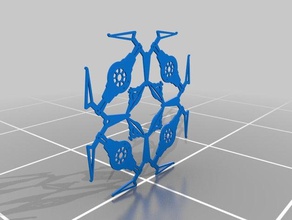 tie interceptor snowflake 3d printing christmas geometry ornament star wars 3d print model - Mito3D