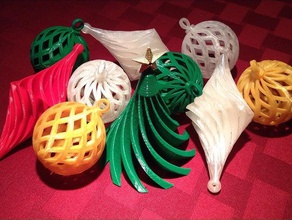 2014 Ornamenten Sammlung ein Dekor Weihnachten Weihnachts-Dekoration ornament Bäume Urlaub Dekoration 3d print model - Mito3D