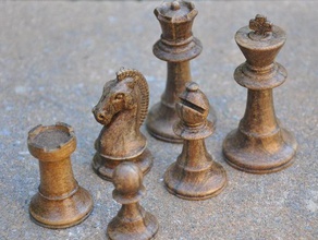openscad chess set 3d print model - Mito3D