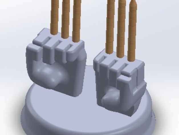 wolverine claw pencil holder 3D print model - Mito3D