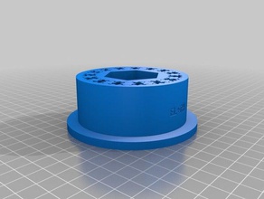 my customized gear bearing flange parts 3d print model - Mito3D