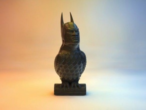 batowl esculturas batman coruja 3d print model - Mito3D