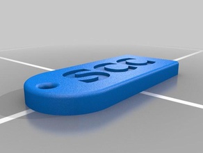 scc Karriere komplexe Schlüsselanhänger bearbeitet 3d-drucken keychain 3d print model - Mito3D