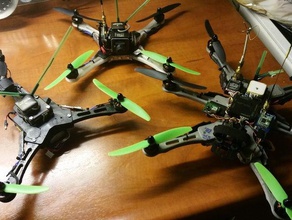 mini gerçek yarış quad - hexa üç helikopter r c araçlar drone drones hexacopter multicopter quadcopter tricopter 3d print model - Mito3D
