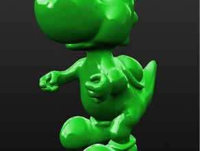 nintendo yoshi imprimer les créatures bureau de jouets sculptris simple jouet jeux vidéo 3d print model - Mito3D
