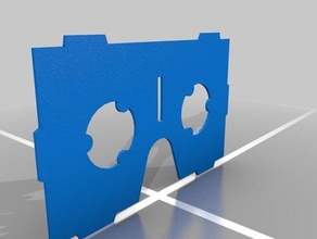 google glass lens cover cardboad 3d print model - Mito3D
