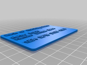 holiday math card organization customized 3d print model - Mito3D