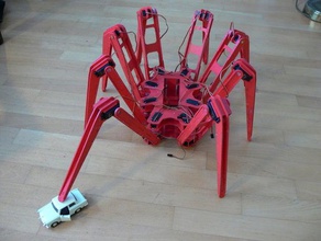 spider altri robot mobile servo 3d print model - Mito3D