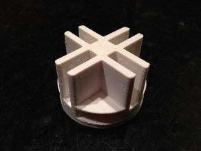 fio cubo de plástico conector organização 3d print model - Mito3D