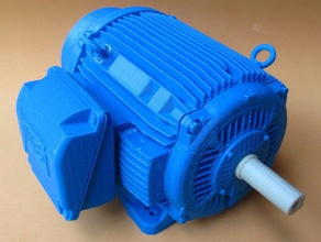 weg motor eléctrico w22 1 5 modelo de marco 364 5t 60hp partes el 3d print model - Mito3D