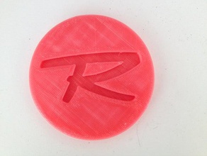 rossignol logo signs & logos rossi ski skiing 3d print model - Mito3D