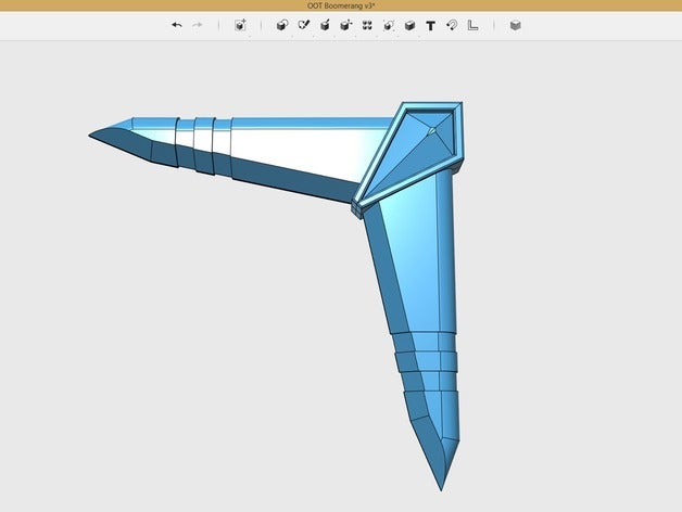 la leggenda di zelda boomerang oggetti scena link ocarina del tempo 3D print model - Mito3D