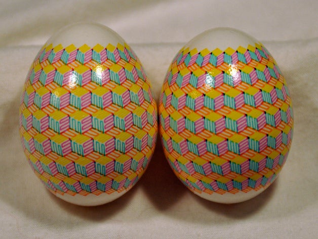 four color geometric eggbot plot other egg-bot 3D print model - Mito3D