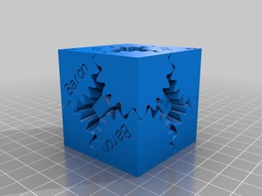 anna cube gear interactive art customized 3d print model - Mito3D