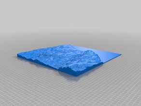 aberdeen topgraphical modèle de l'apprentissage la géodésie géographie carte montagne tout en relief terrain topographie 3d print model - Mito3D