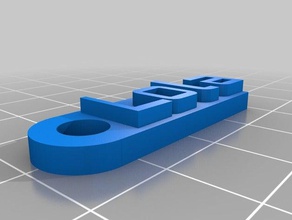 lola keychain organization customized 3d print model - Mito3D