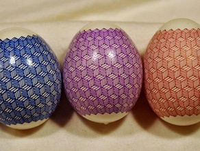 monochrome géométrique eggbot de la parcelle d'autres egg-bot 3d print model - Mito3D