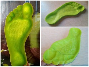form fitting insole biology chiropodist feet foot footwear insert insoles podiatrist podiatry shoe 3d print model - Mito3D