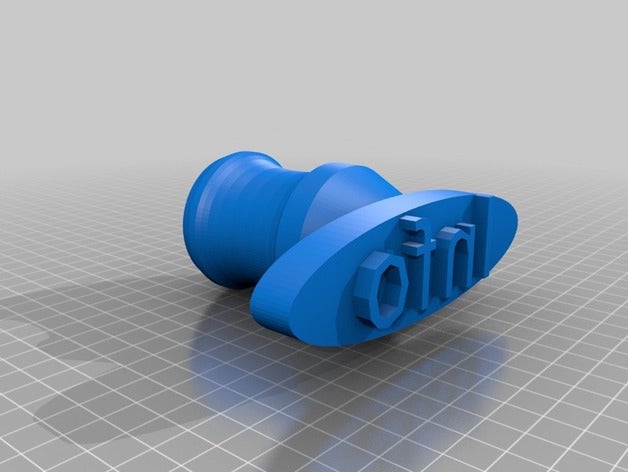 'info' personalizado cómoda sello signos y logotipos 3D print model - Mito3D