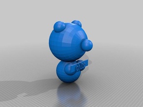 özelleştirilmiş ismim ayı chloe benoit senin Anahtarlık 3d print model - Mito3D