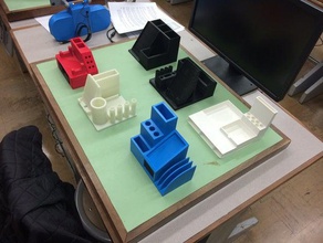 desktop organizer progetto di ingegneria backtoschool desk apprendimento scuola 3d print model - Mito3D