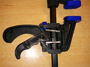 gebrochen Schnellspann-Griff Ersatz diy bar clamp Klemme vice 3d print model - Mito3D