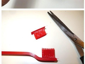 Zahnbürste Art funktioniert Bad Notfall fablab makerspace real 3d print model - Mito3D