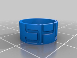 spqr rings rome customized 3d print model - Mito3D