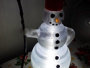 bonito big led boneco de neve modelos bolas grande crianças natal christmass deco a decoração flake frost jardim brilho brilhando férias gelo kid diodo emissor luz modelo olaf inverno xmass 3d print model - Mito3D